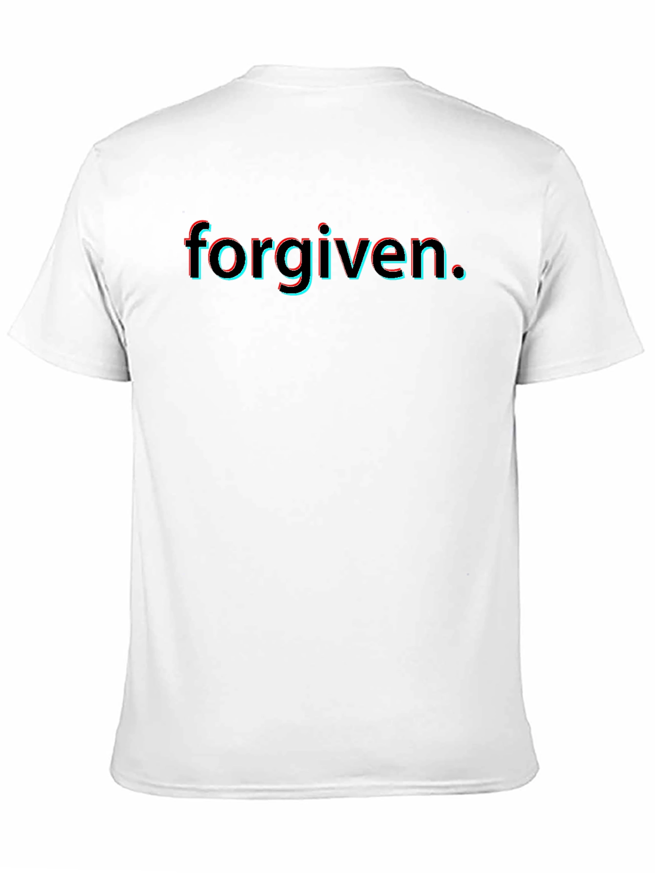 Forgiven 3D Effect Black T-Shirt