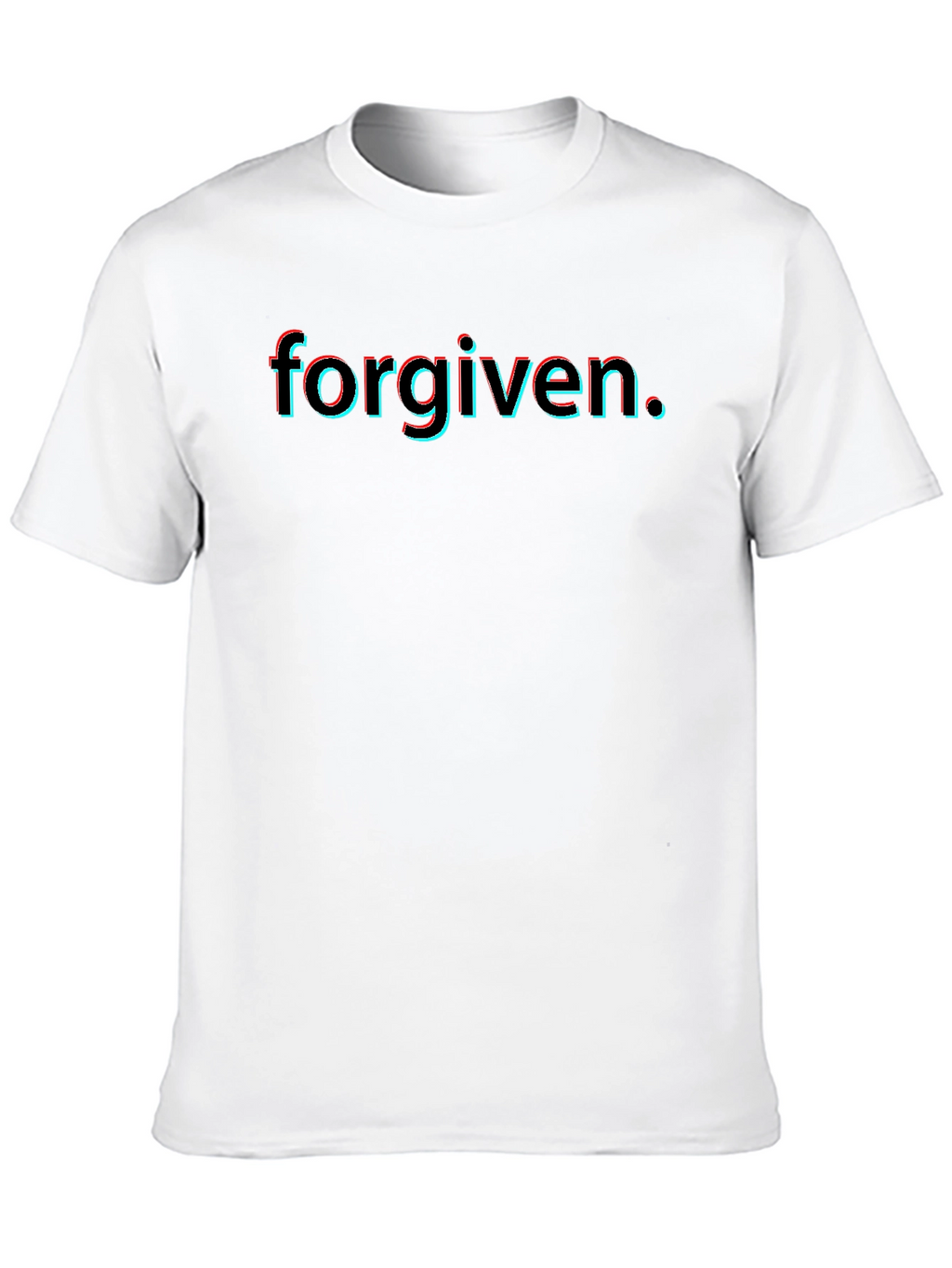 Forgiven 3D Effect Black T-Shirt