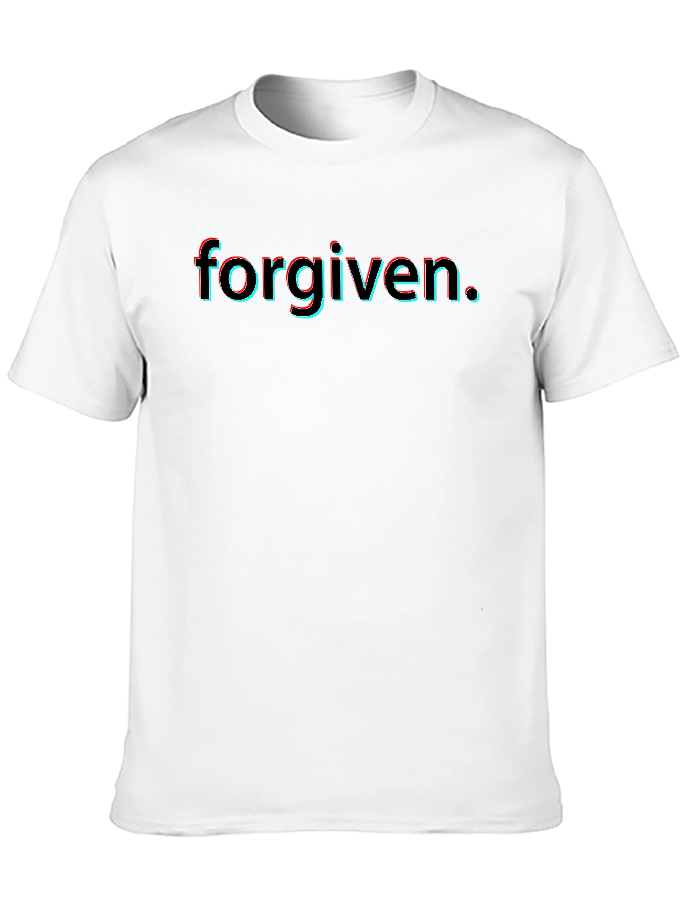 Forgiven 3D Effect Black T-Shirt