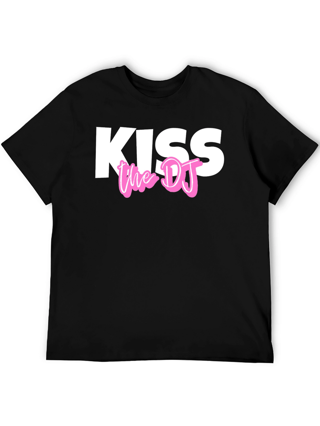 Kiss The DJ Black Graphic Tee