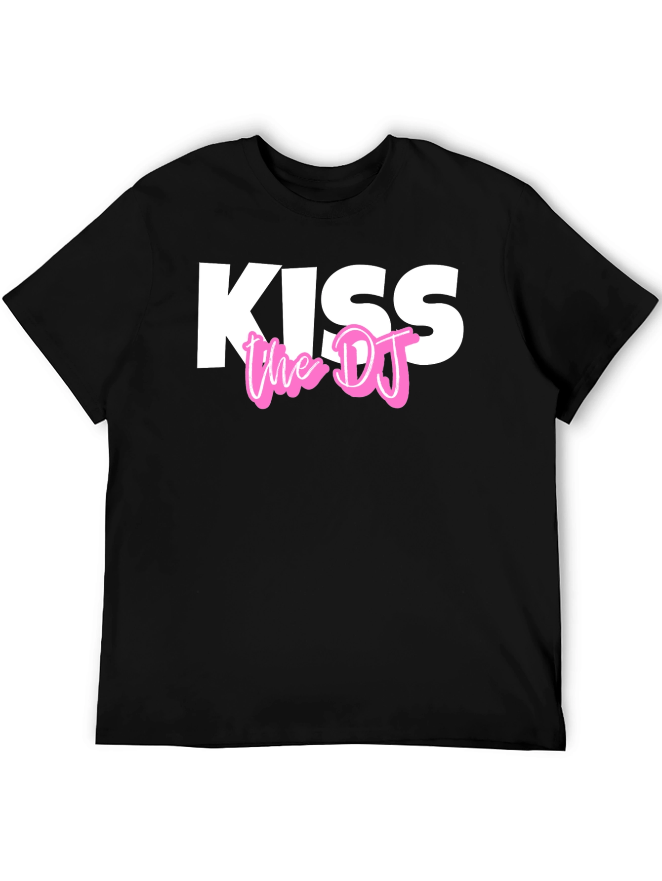 Kiss The DJ Black Graphic Tee