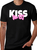 Kiss The DJ Black Graphic Tee