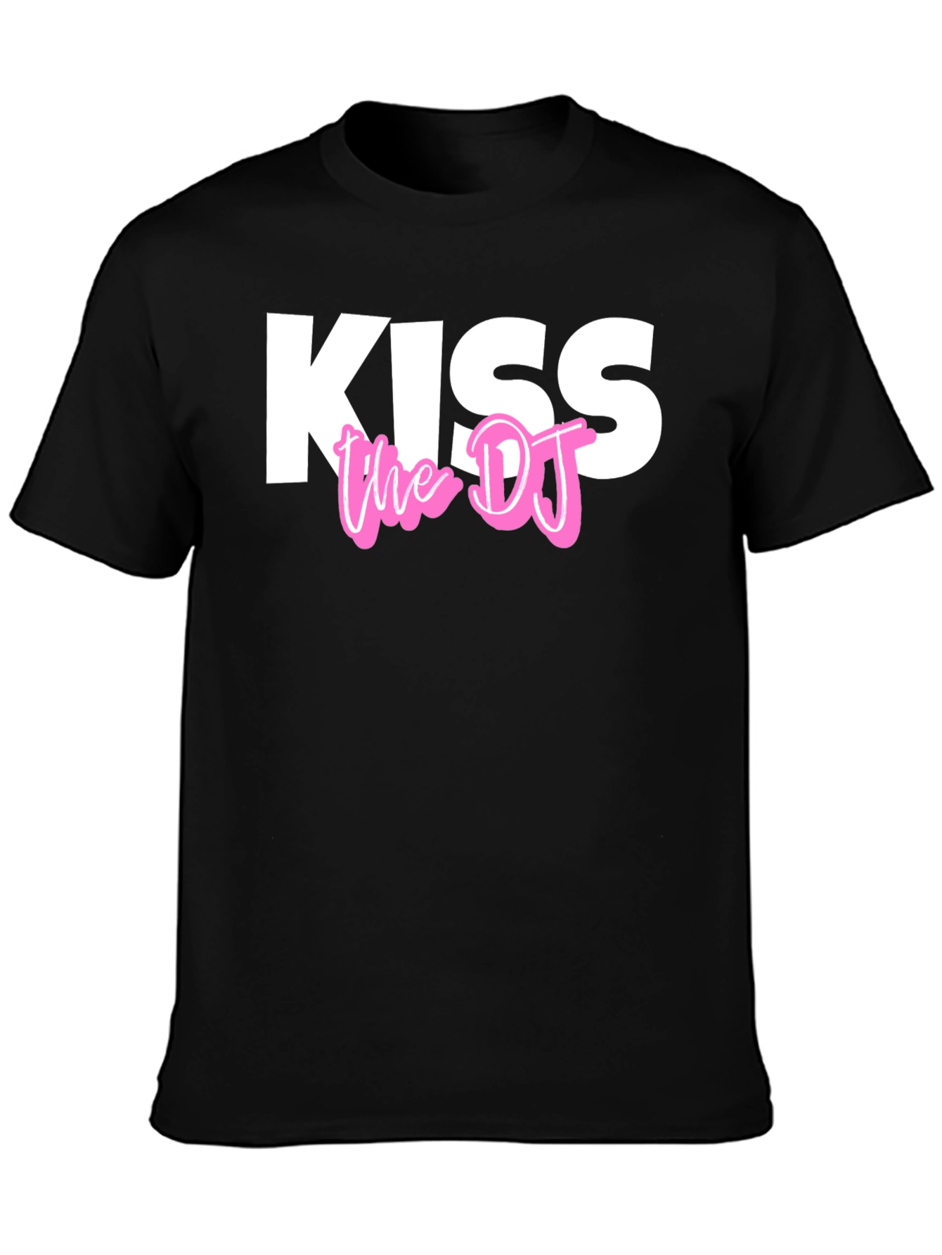 Kiss The DJ Black Graphic Tee