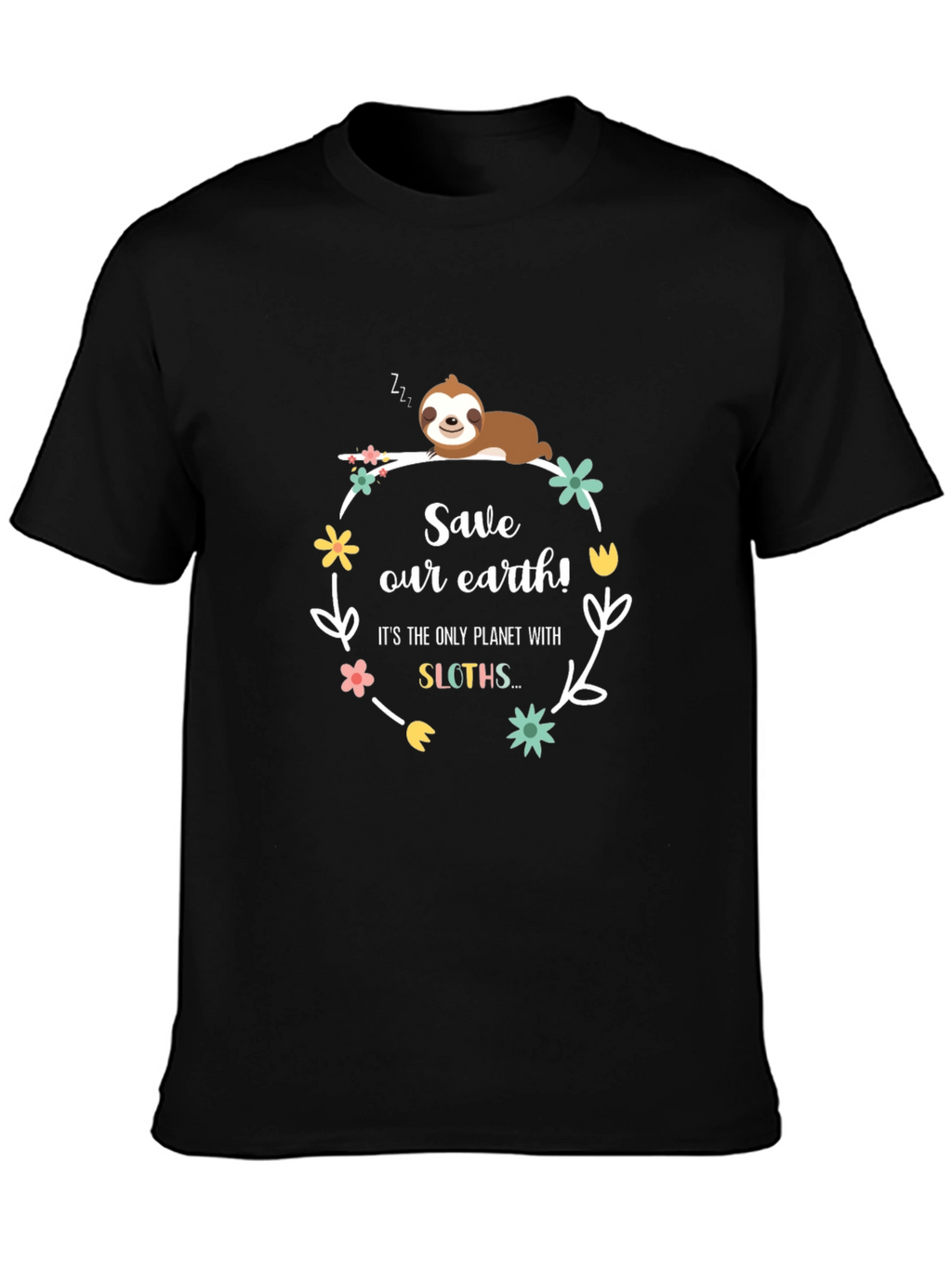 Save Our Earth Sloth Graphic Tee