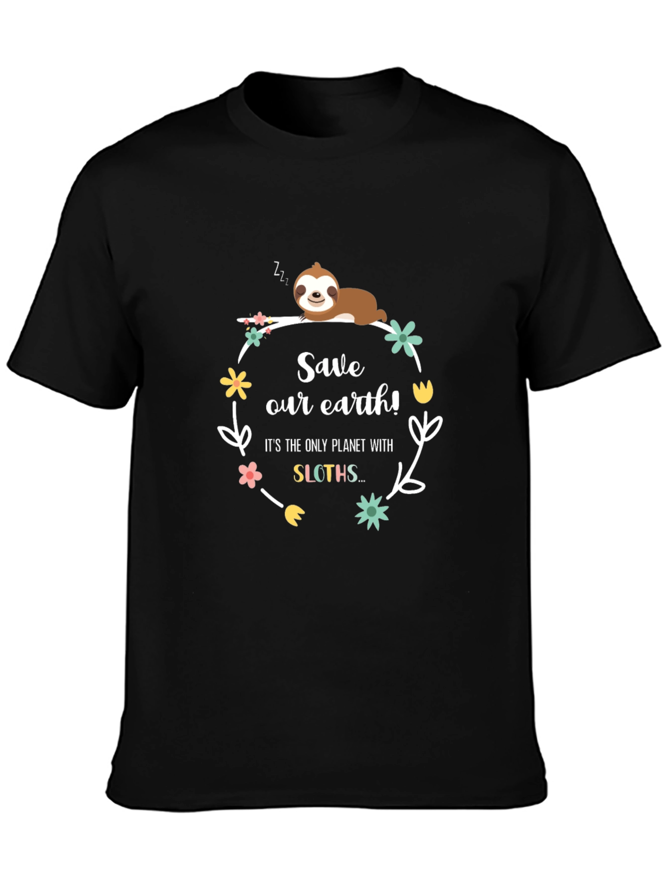 Save Our Earth Sloth Graphic Tee