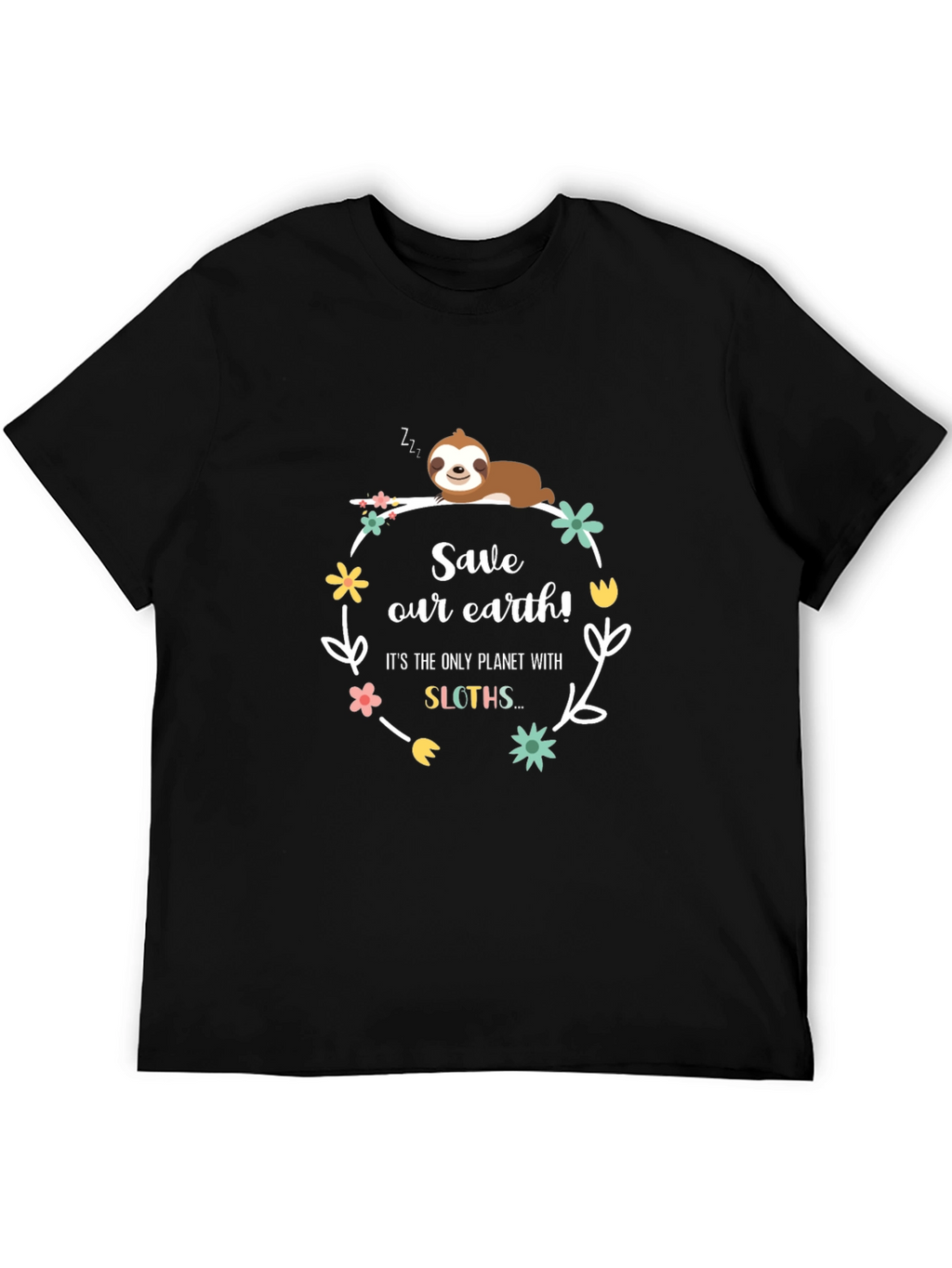 Save Our Earth Sloth Graphic Tee