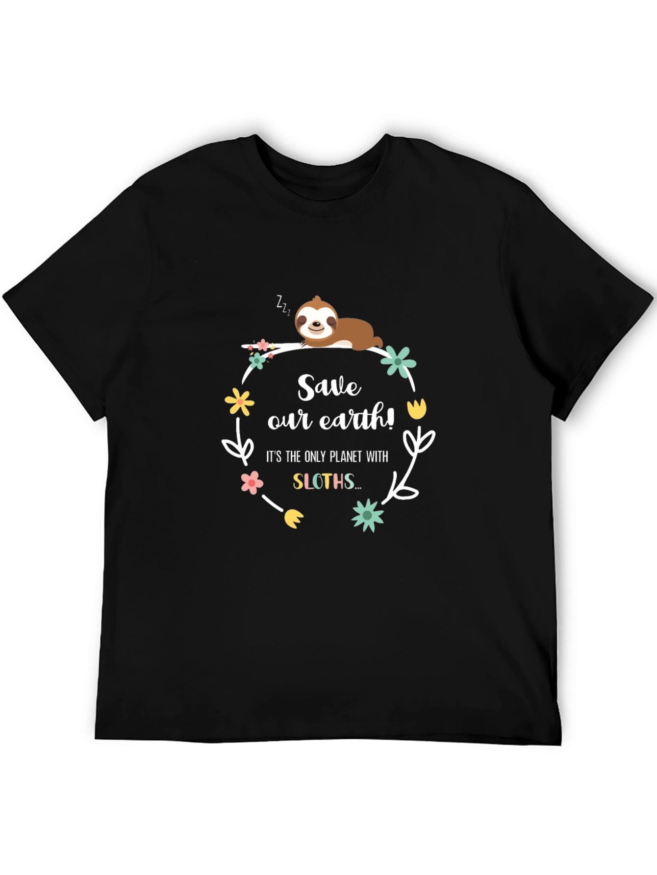 Save Our Earth Sloth Graphic Tee