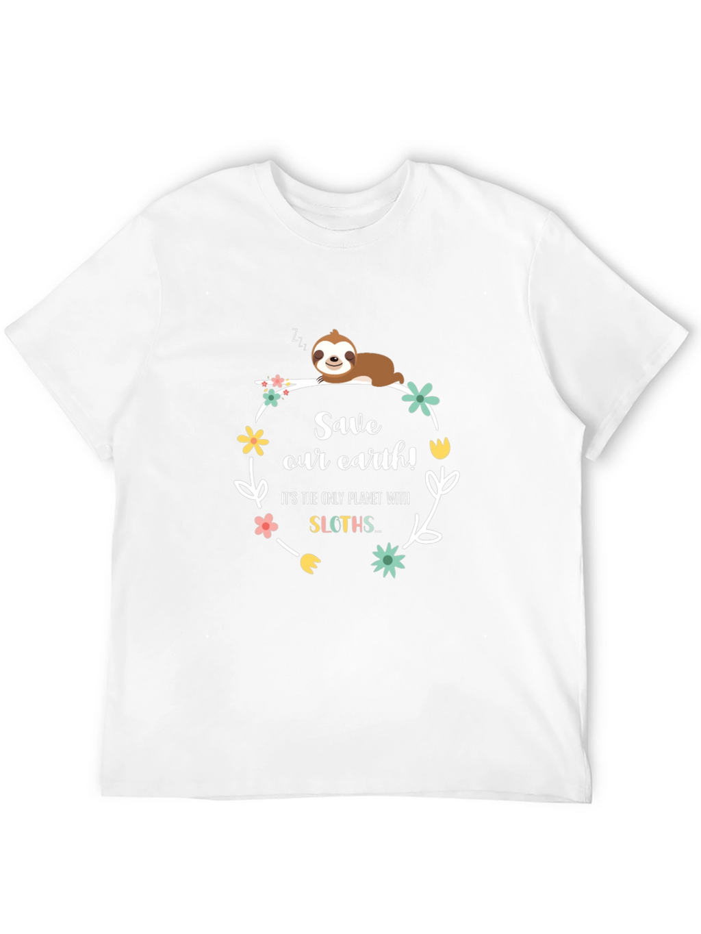 Save Our Earth Sloth Graphic Tee