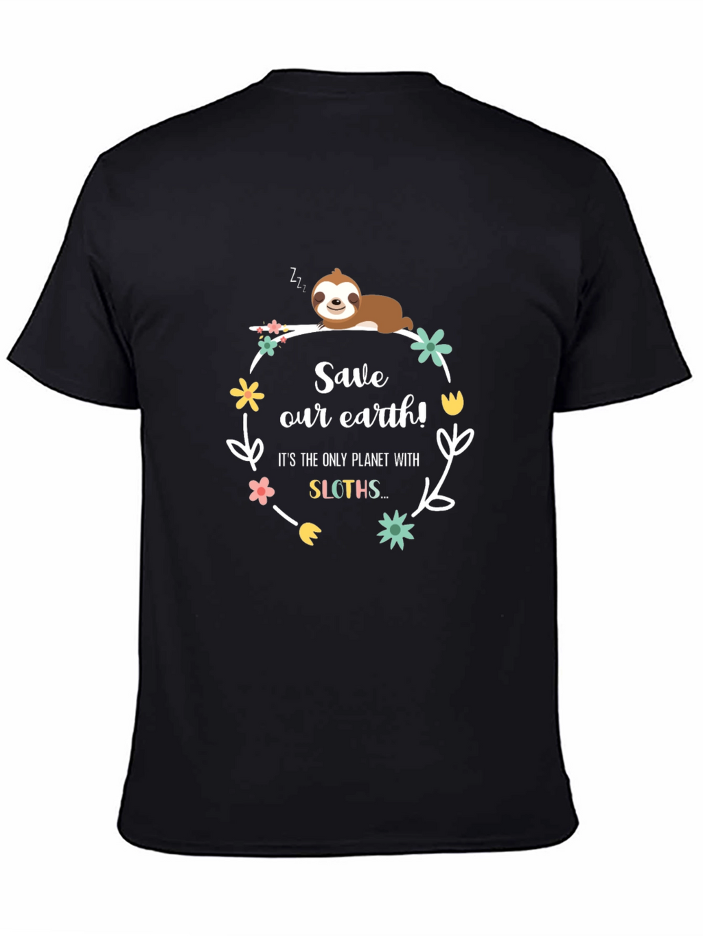 Save Our Earth Sloth Graphic Tee