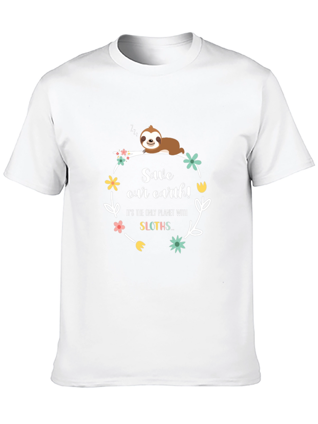 Save Our Earth Sloth Graphic Tee