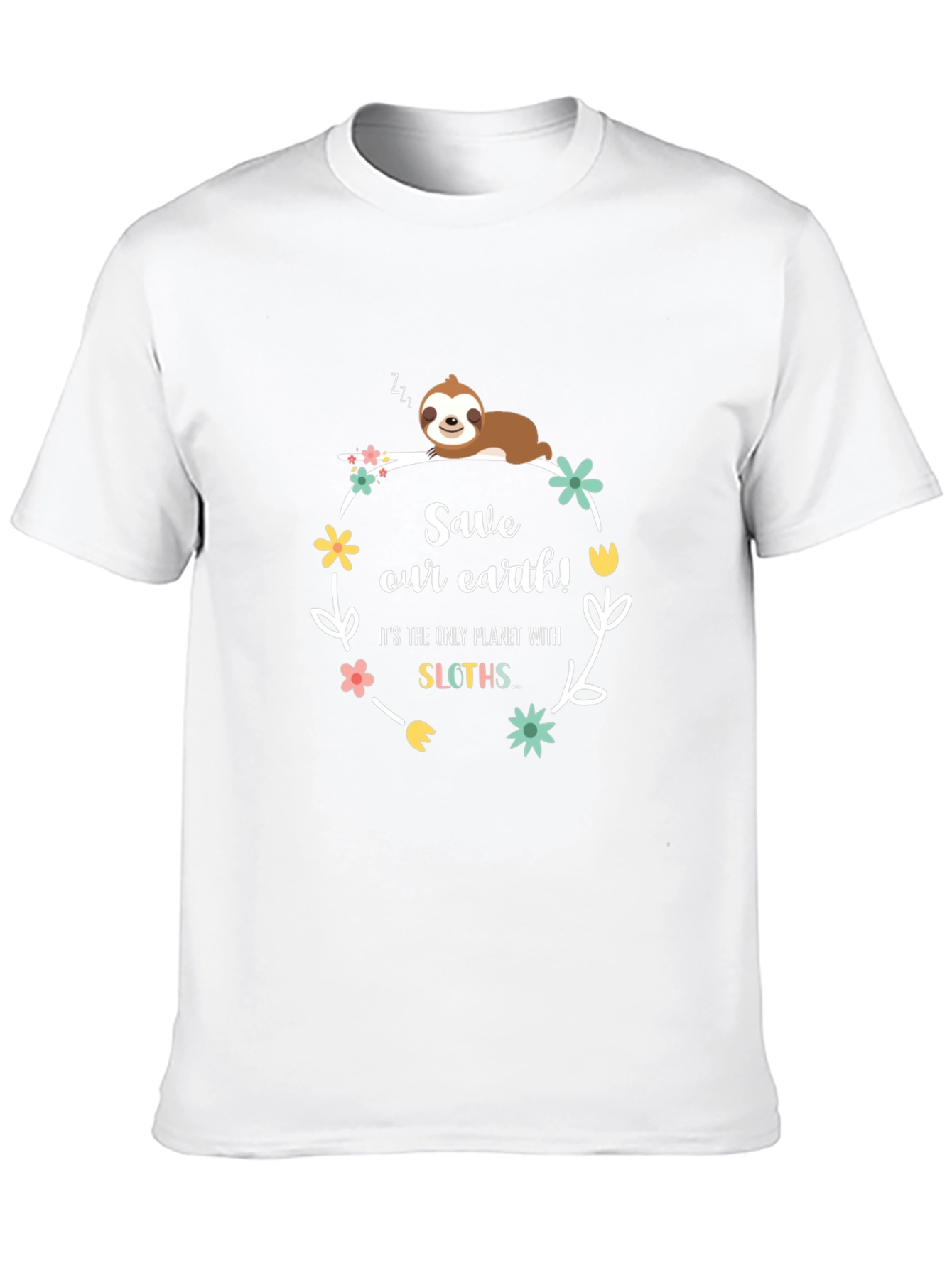 Save Our Earth Sloth Graphic Tee