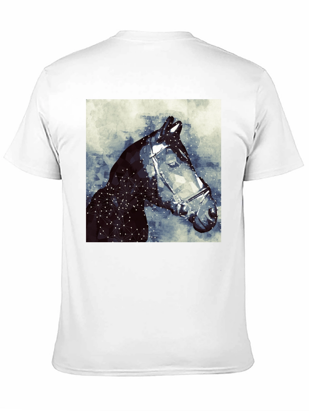 Geometric Horse Tee - Stylish Graphic Print T-Shirt