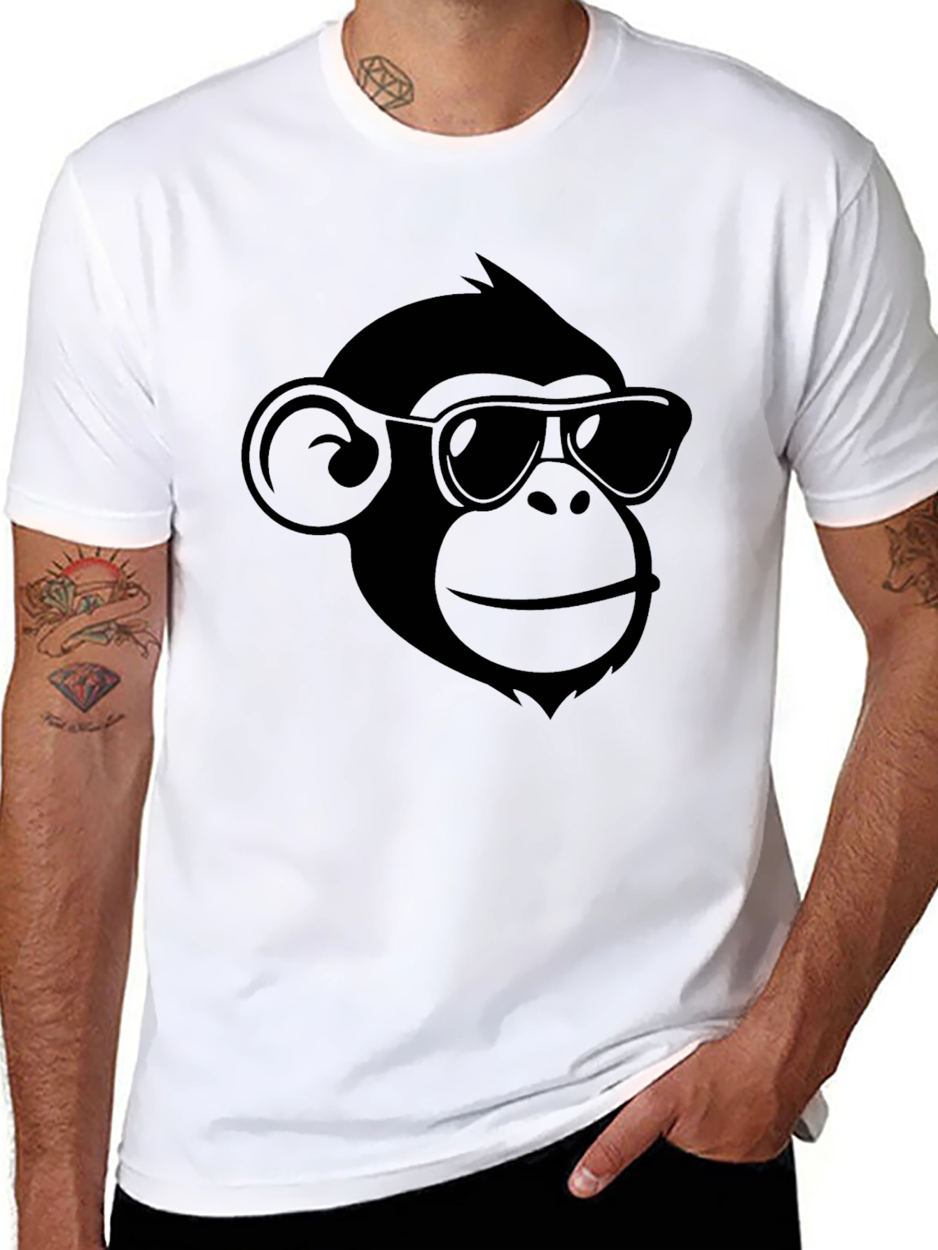 Cool Monkey Graphic T-Shirt
