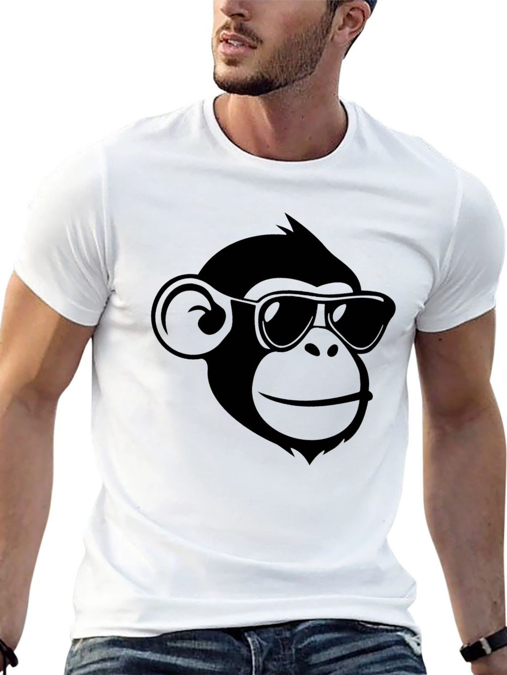 Cool Monkey Graphic T-Shirt