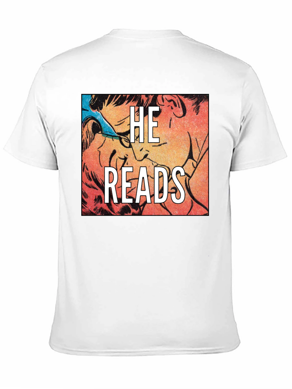 He Reads Graphic Tee - Black