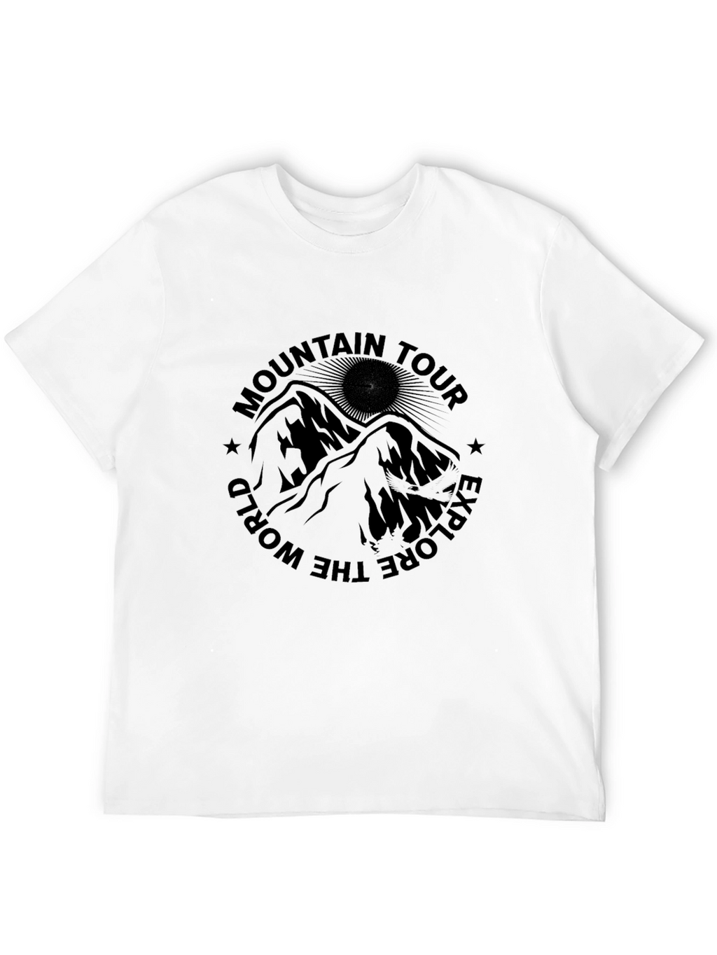 Mountain Tour Graphic Black T-Shirt