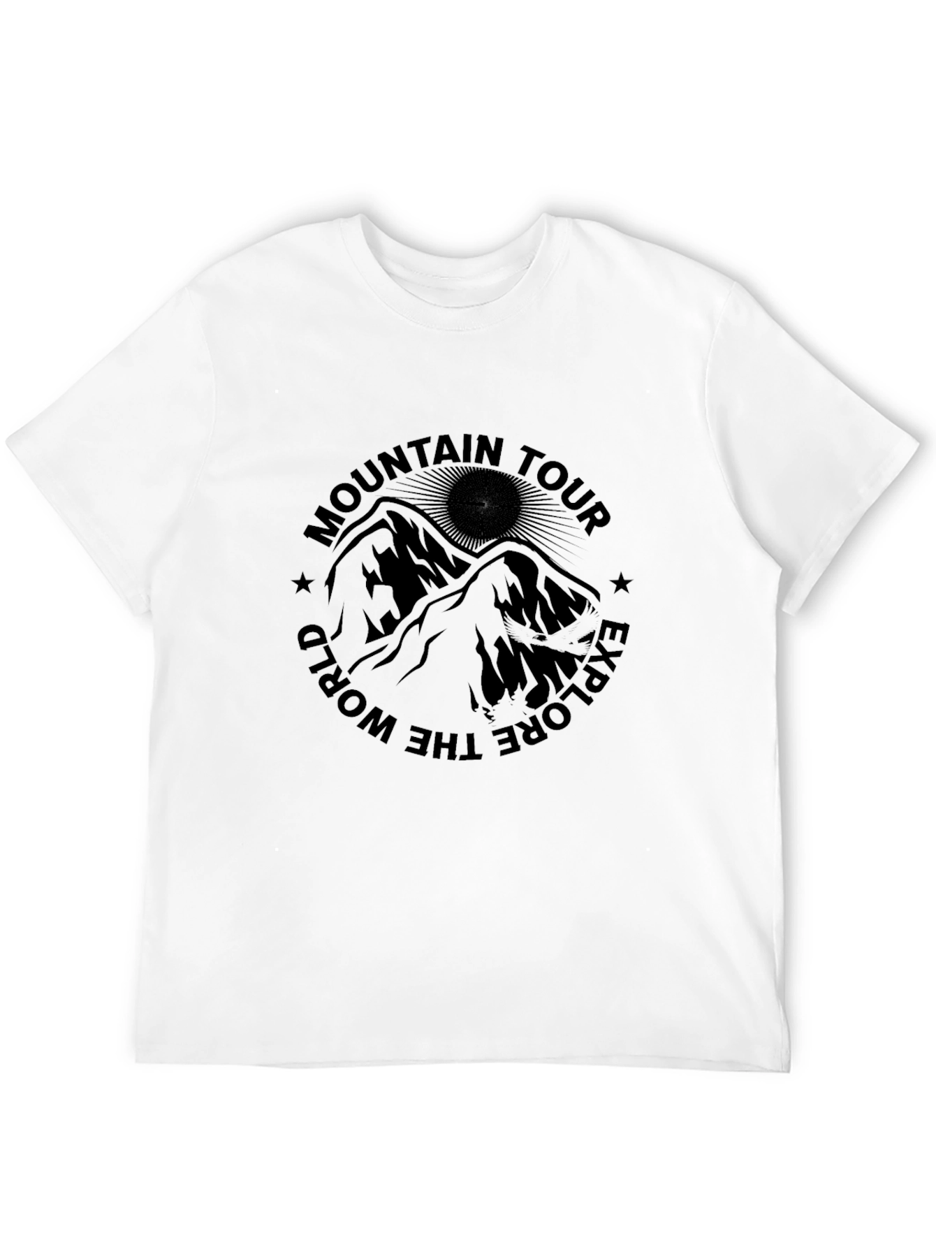 Mountain Tour Graphic Black T-Shirt