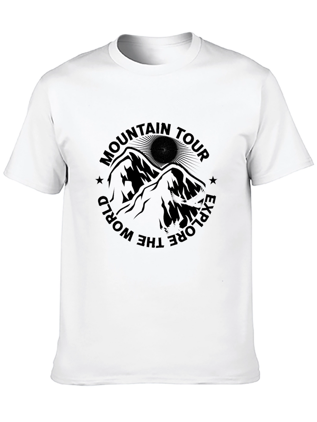 Mountain Tour Graphic Black T-Shirt