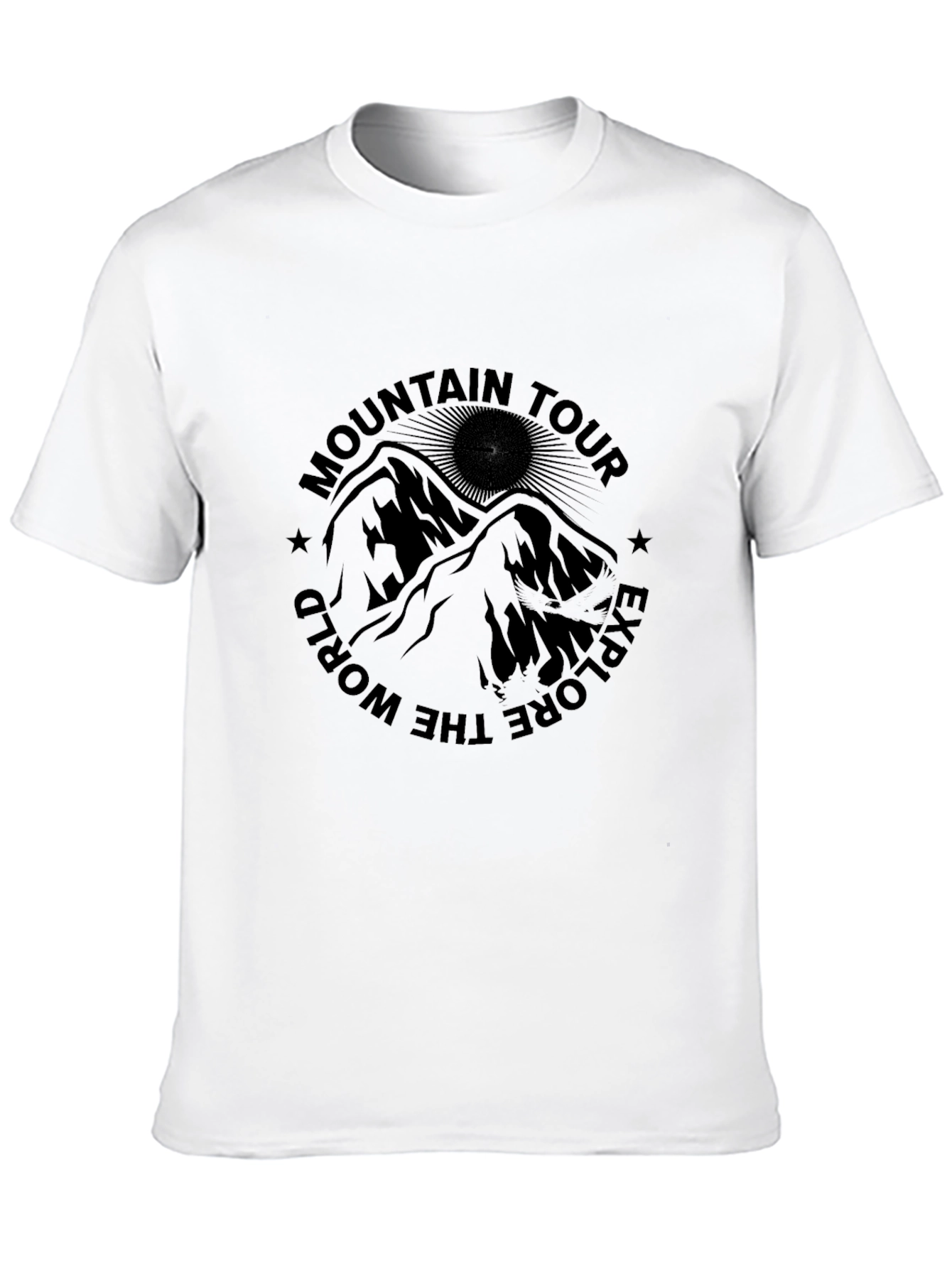 Mountain Tour Graphic Black T-Shirt