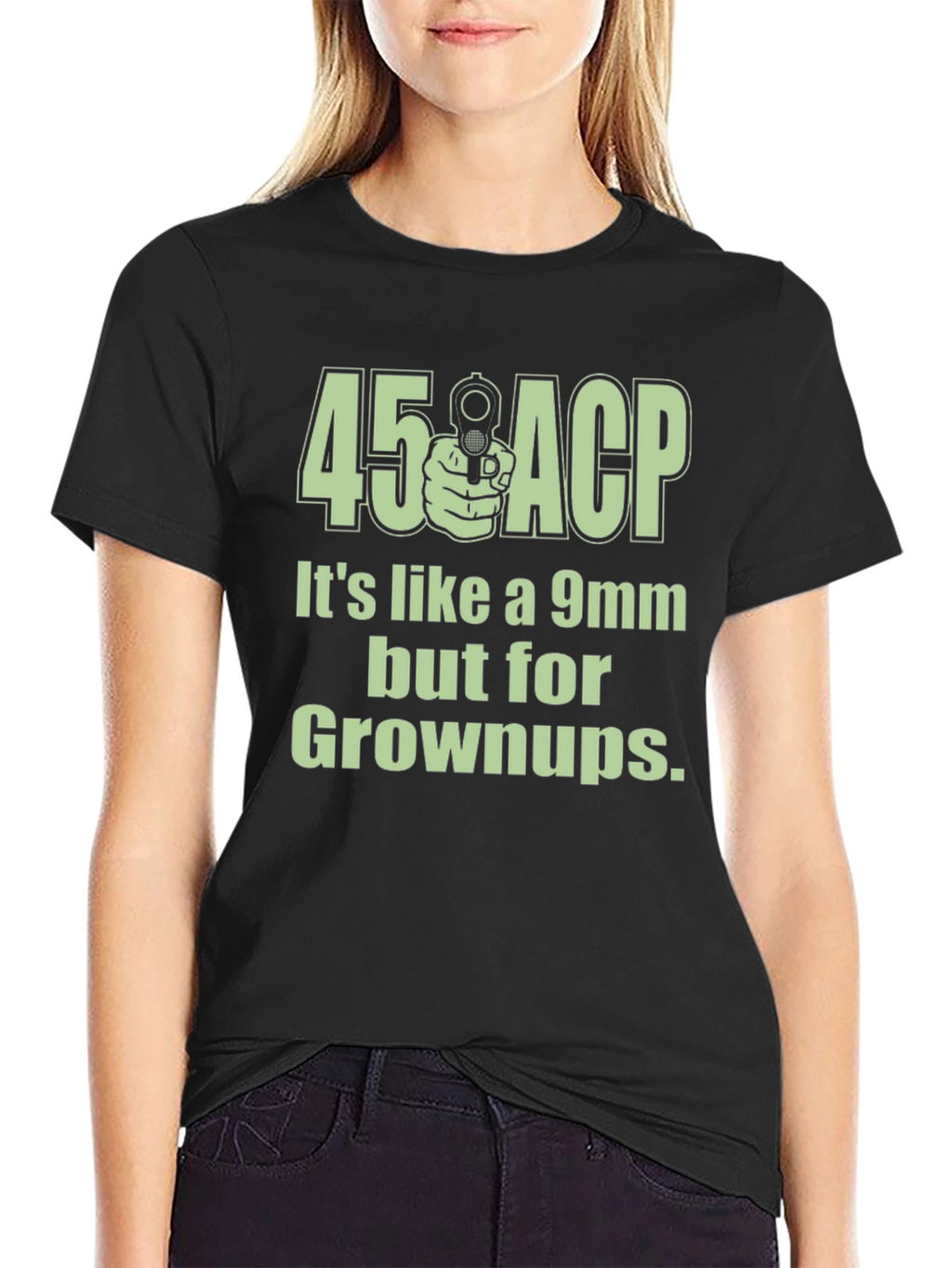 45 ACP for Grownups Funny Graphic T-Shirt