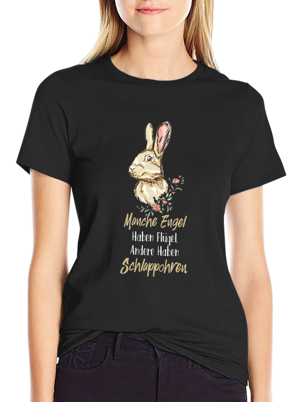 Bunny Rabbit T-Shirt - Manche Engel Design