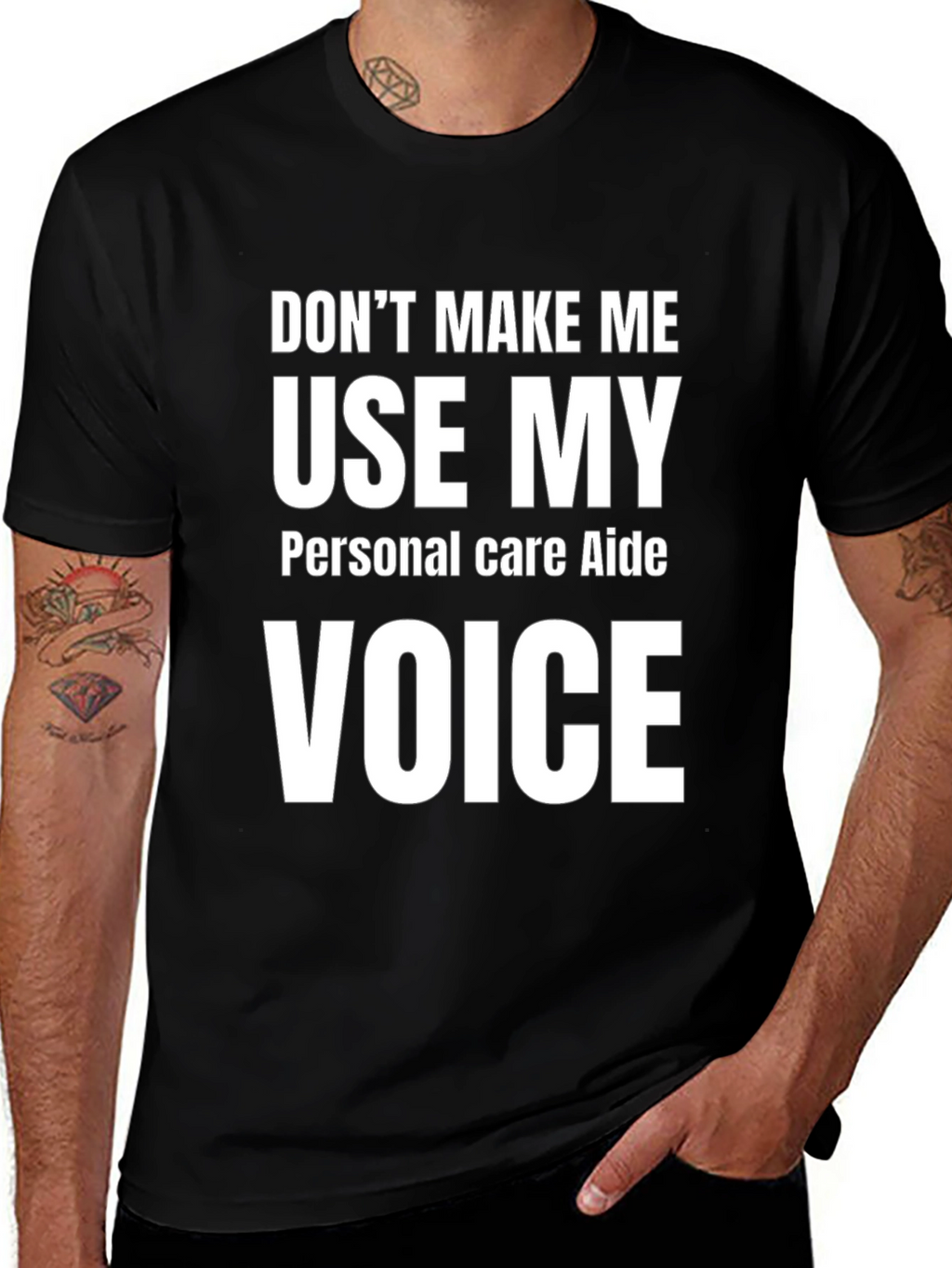Personal Care Aide - Funny Voice T-Shirt