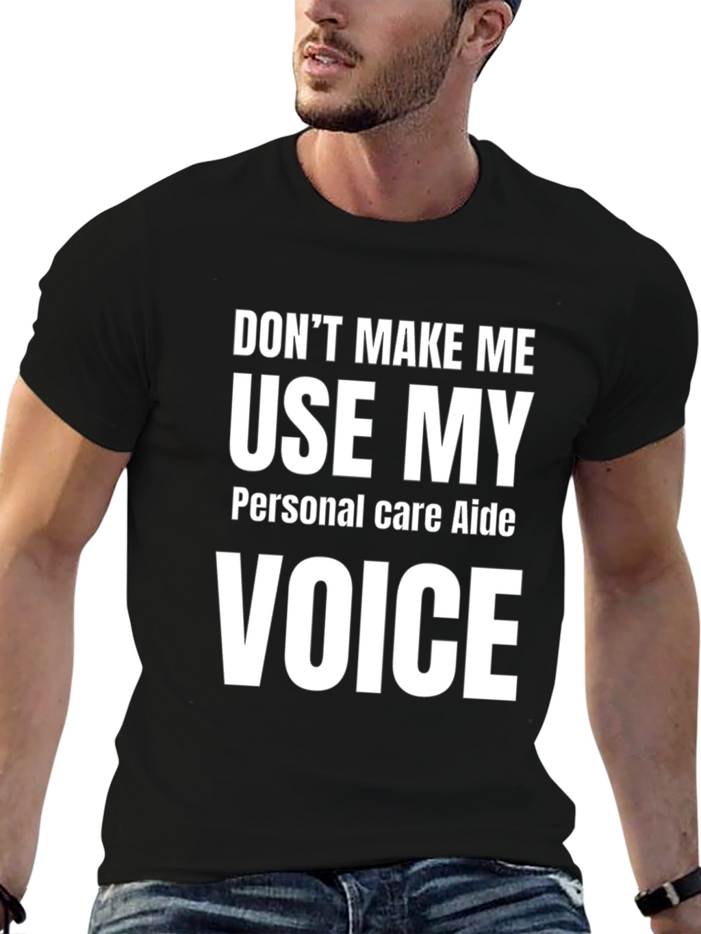 Personal Care Aide - Funny Voice T-Shirt