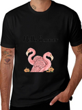 Hello Summer Flamingo Graphic Tee