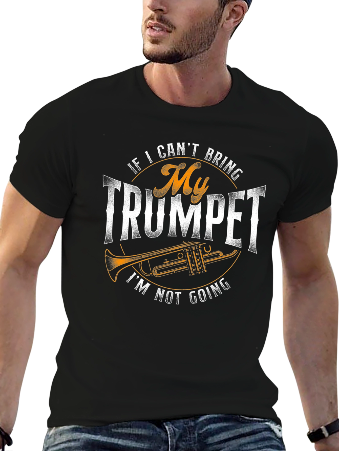 Trumpet Player Graphic T-Shirt - Music Lover Tee