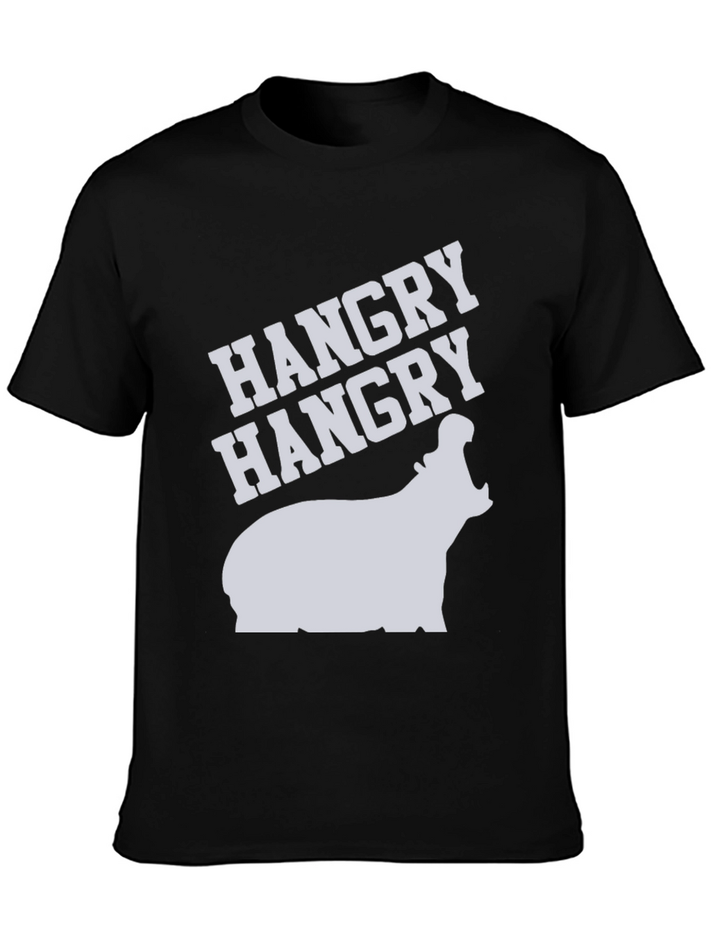 Hangry Hippo T-Shirt - Funny Graphic Tee