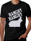 Hangry Hippo T-Shirt - Funny Graphic Tee