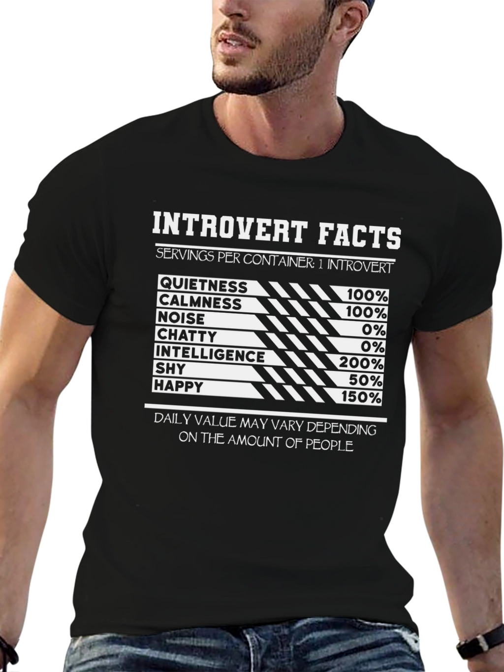 Introvert Facts Graphic Tee - Soft Cotton Blend