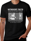 Introvert Facts Graphic Tee - Soft Cotton Blend