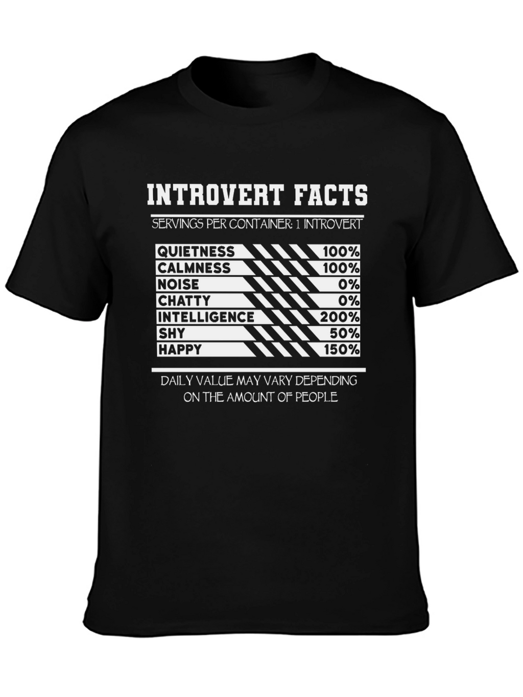 Introvert Facts Graphic Tee - Soft Cotton Blend