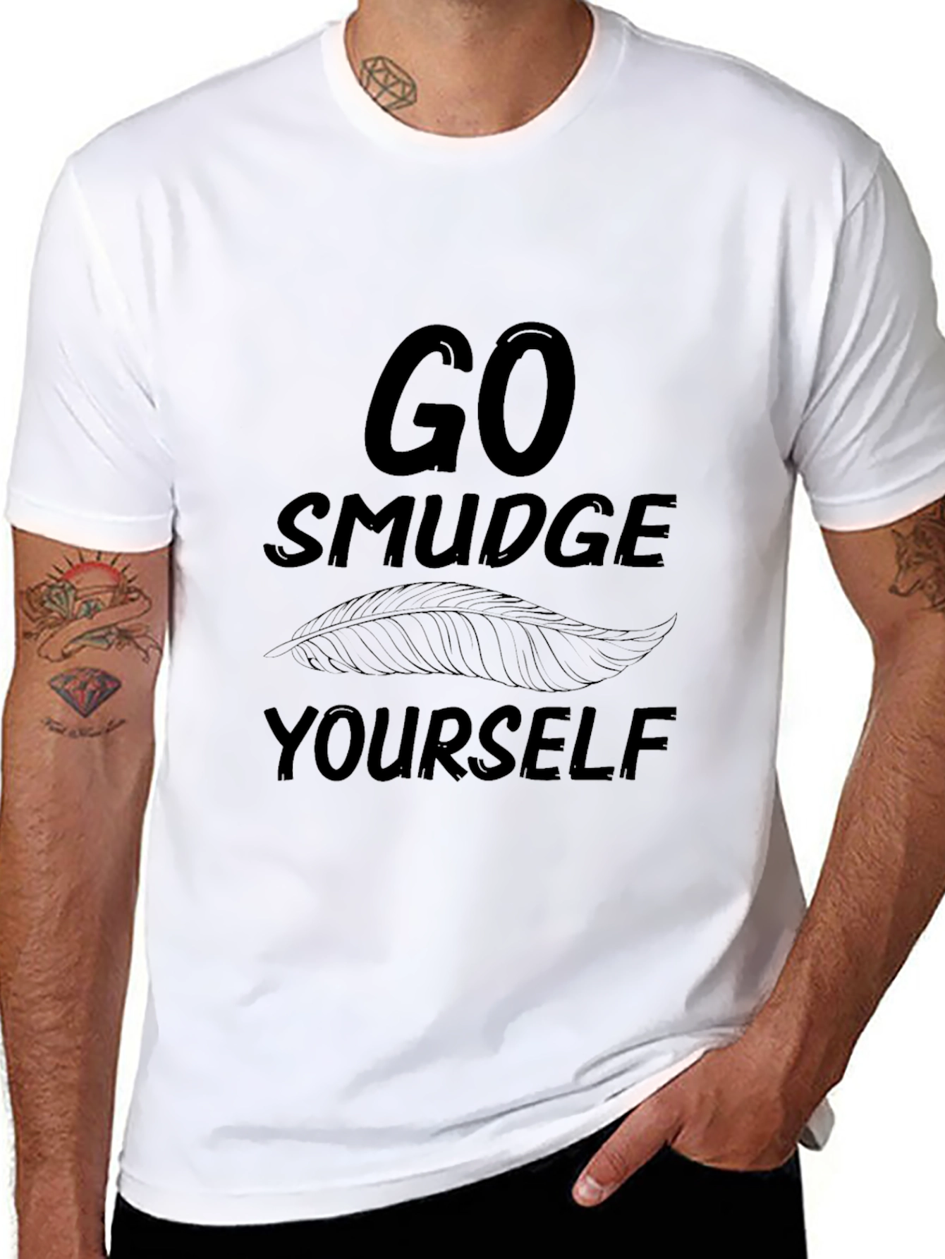 Go Smudge Yourself Black Graphic Tee