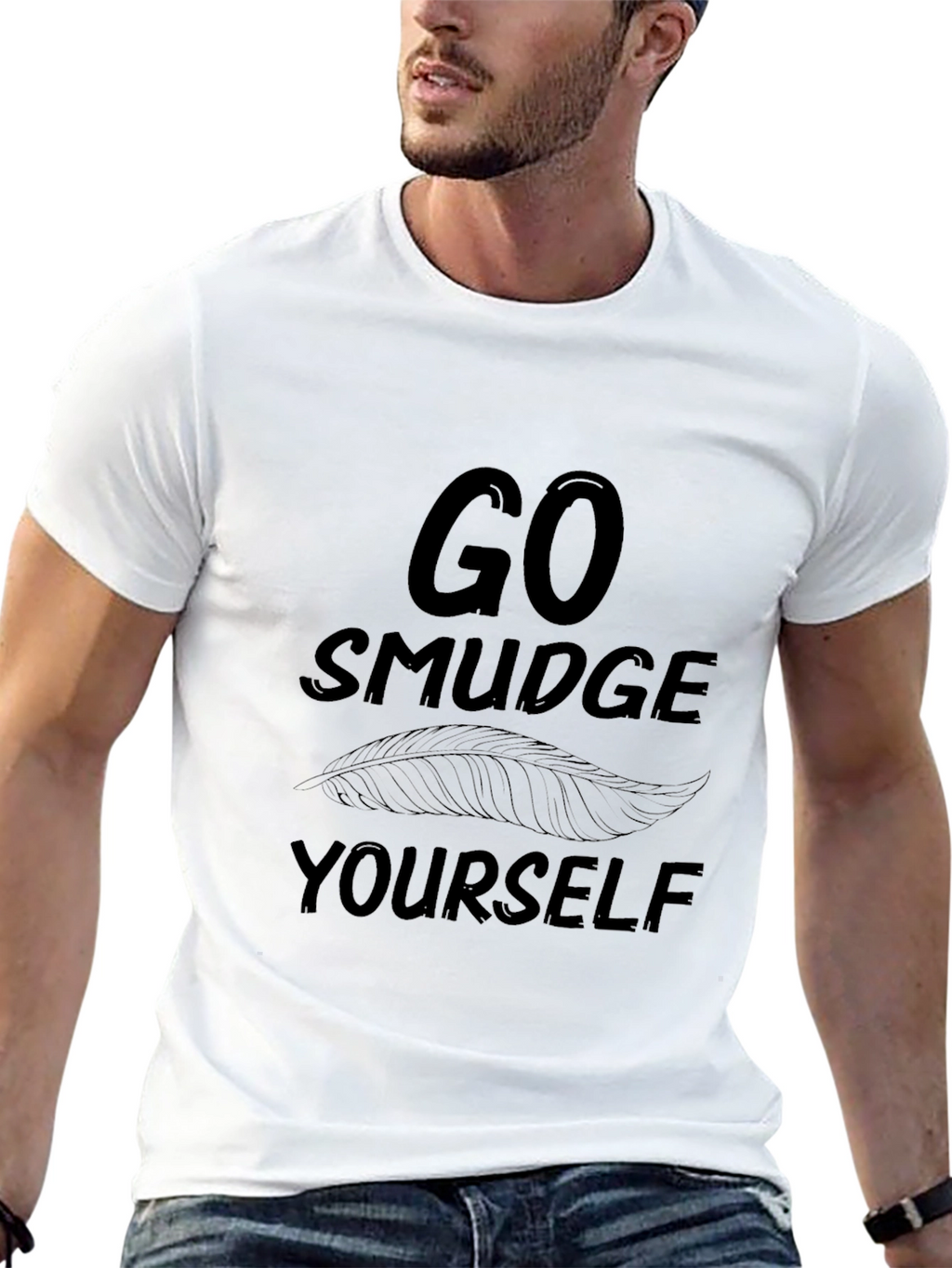 Go Smudge Yourself Black Graphic Tee