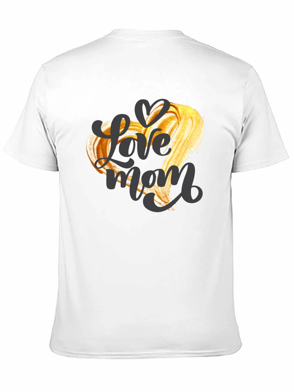 Love Mom Graphic T-Shirt - Black Crew Neck Tee