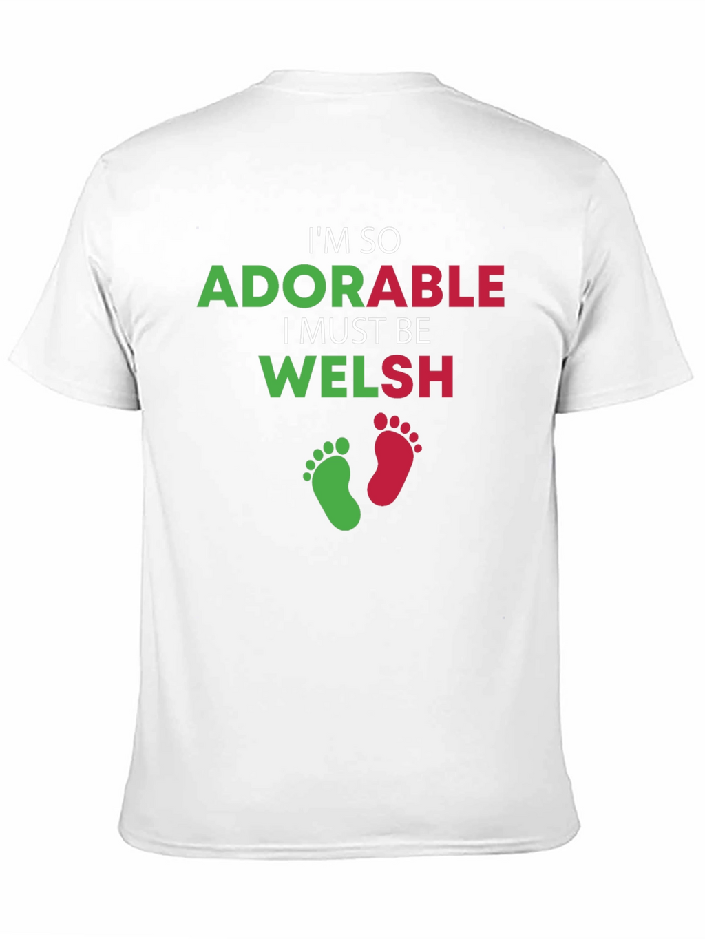 Adorable Welsh T-Shirt - Black Crew Neck