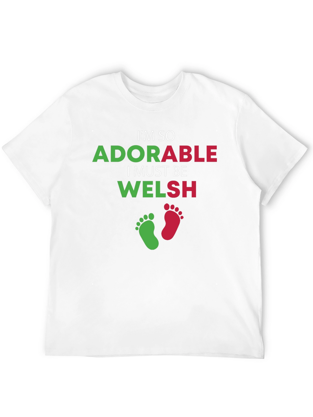 Adorable Welsh T-Shirt - Black Crew Neck
