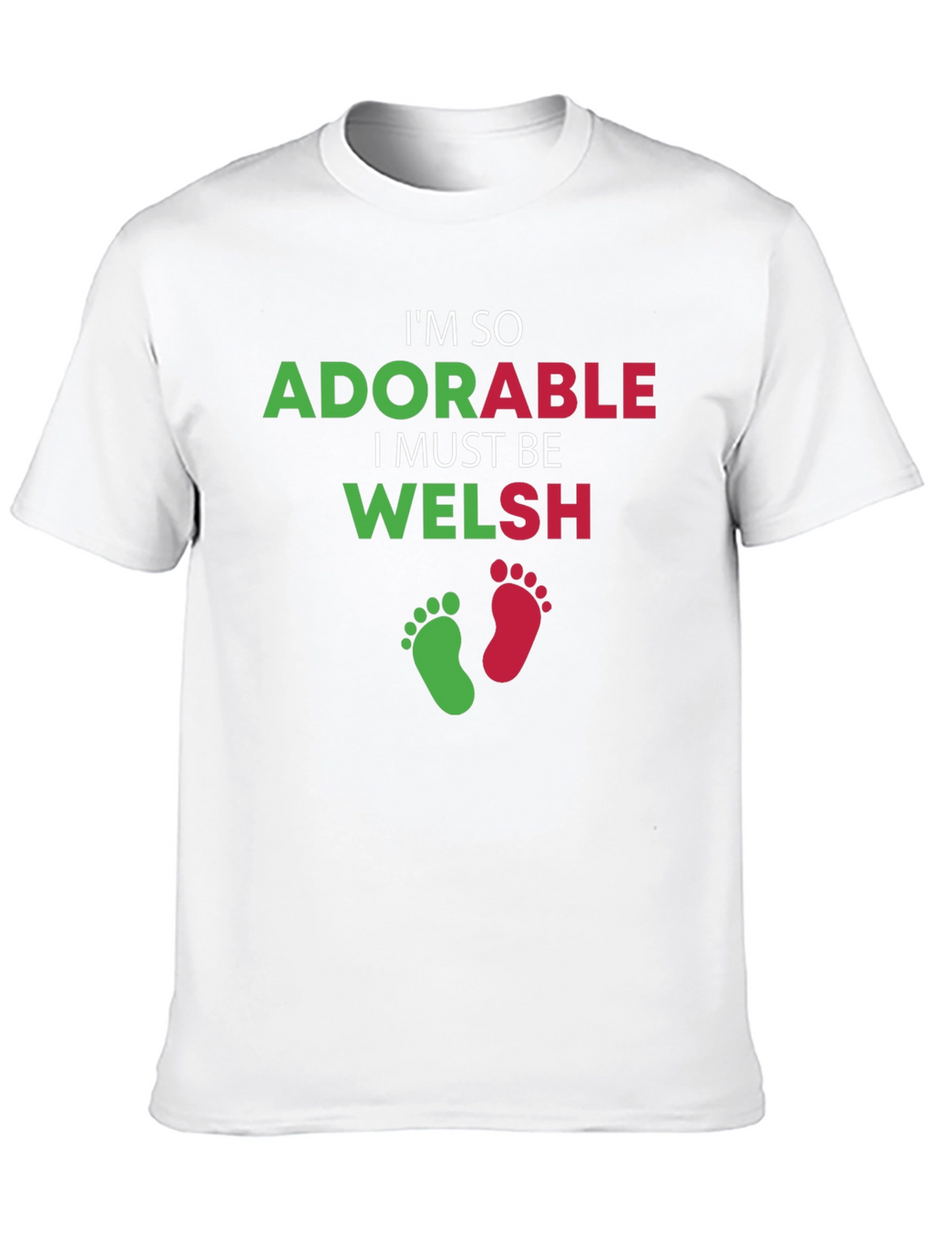Adorable Welsh T-Shirt - Black Crew Neck