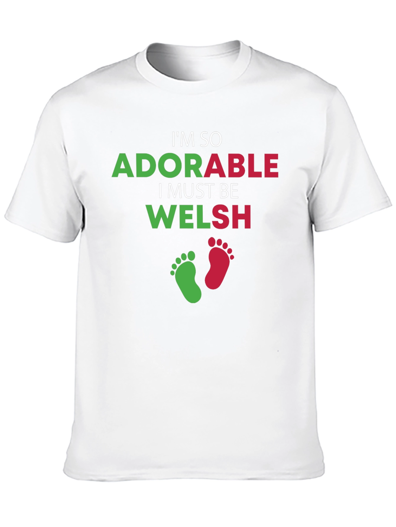 Adorable Welsh T-Shirt - Black Crew Neck