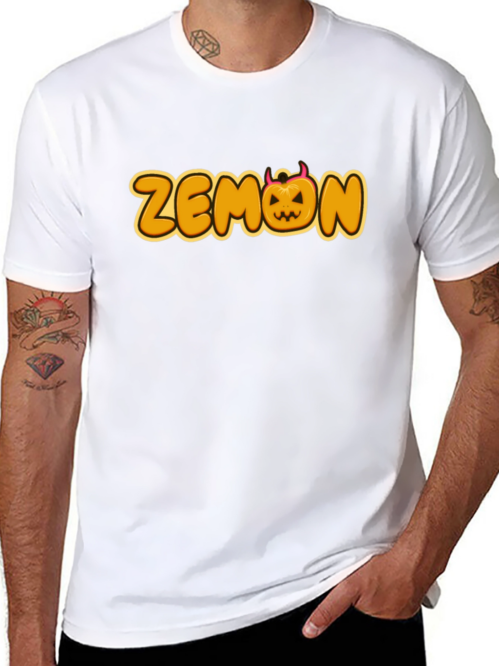 Halloween Zemon T-Shirt - Mens Black Tee