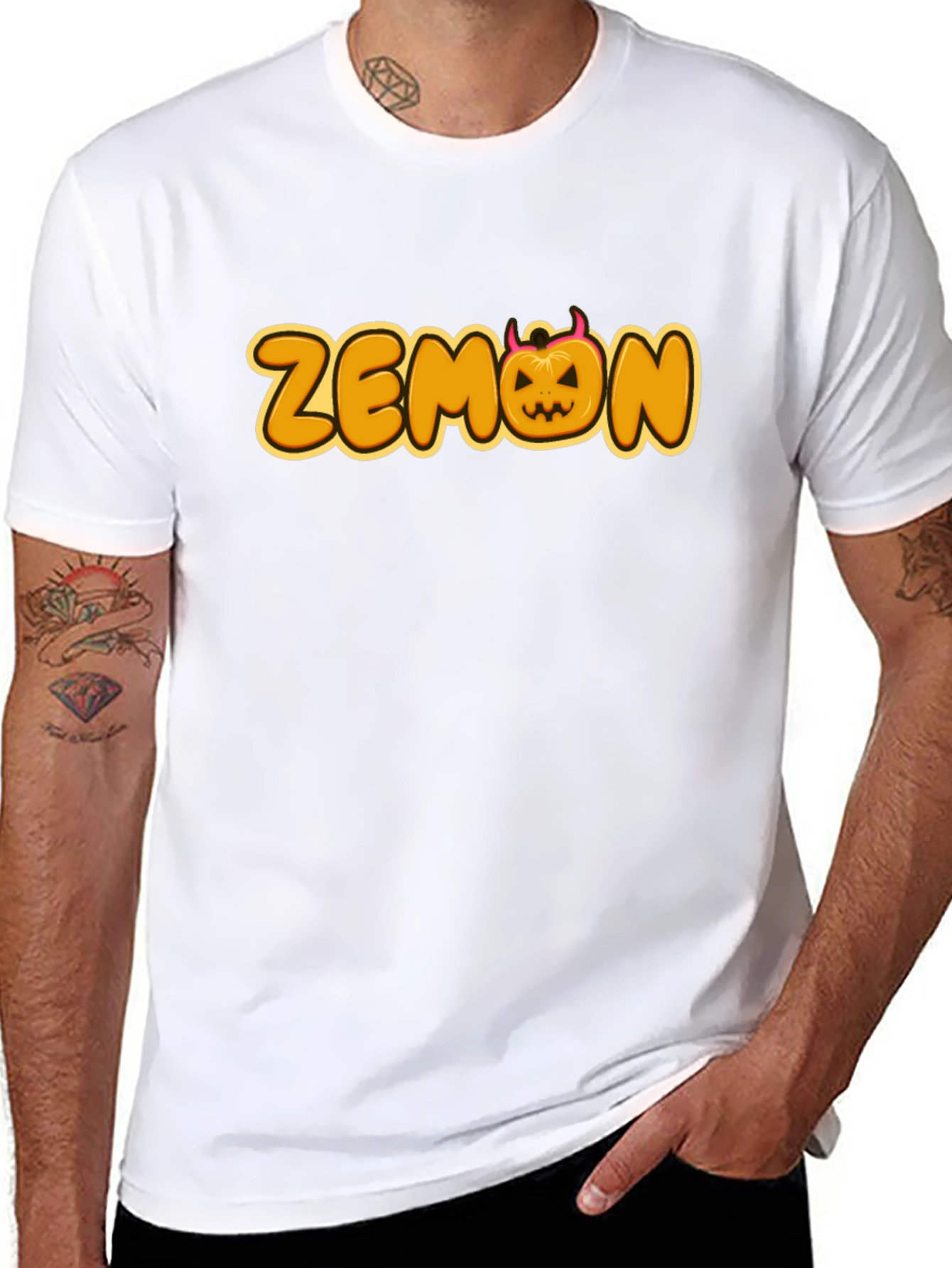 Halloween Zemon T-Shirt - Mens Black Tee