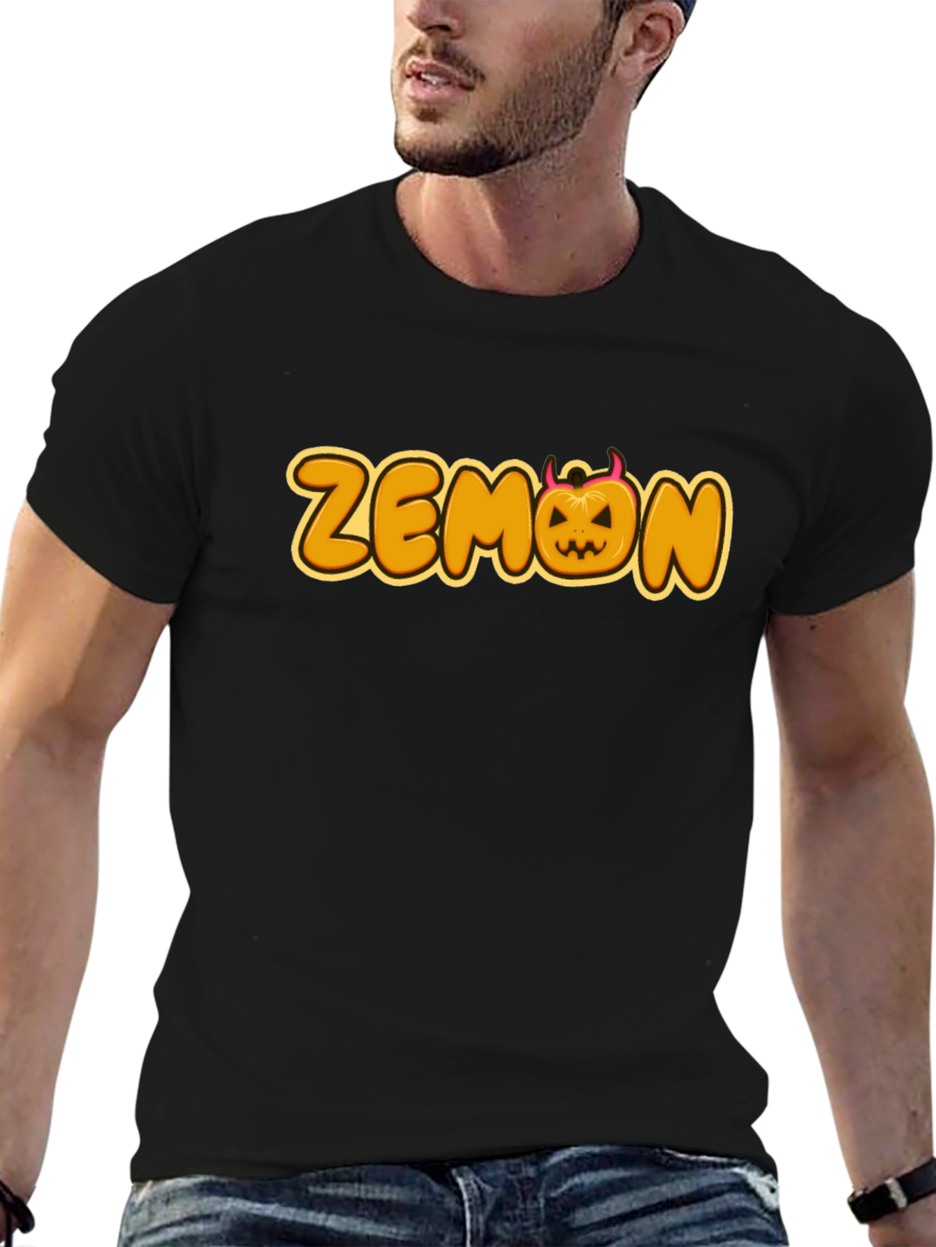 Halloween Zemon T-Shirt - Mens Black Tee