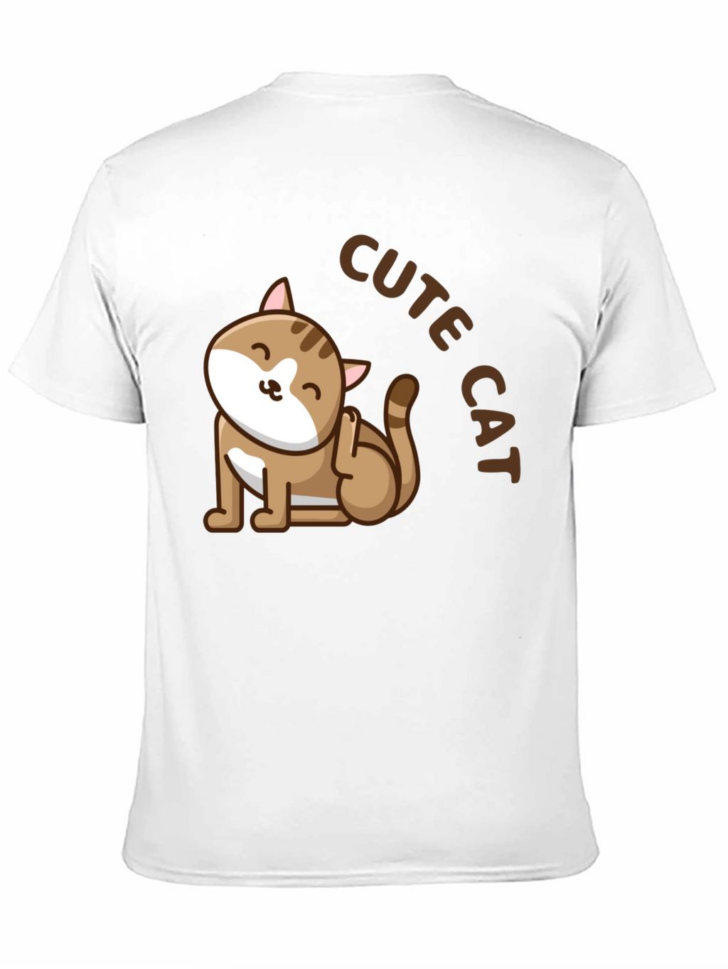 Cute Cat Graphic T-Shirt - Unisex Black Tee