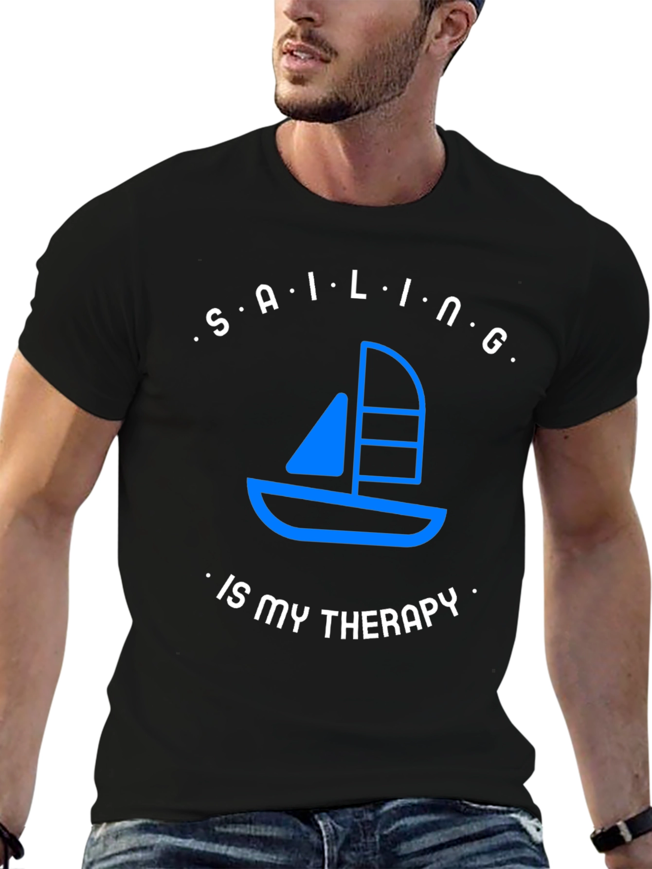 Sailing is My Therapy Graphic T-Shirt