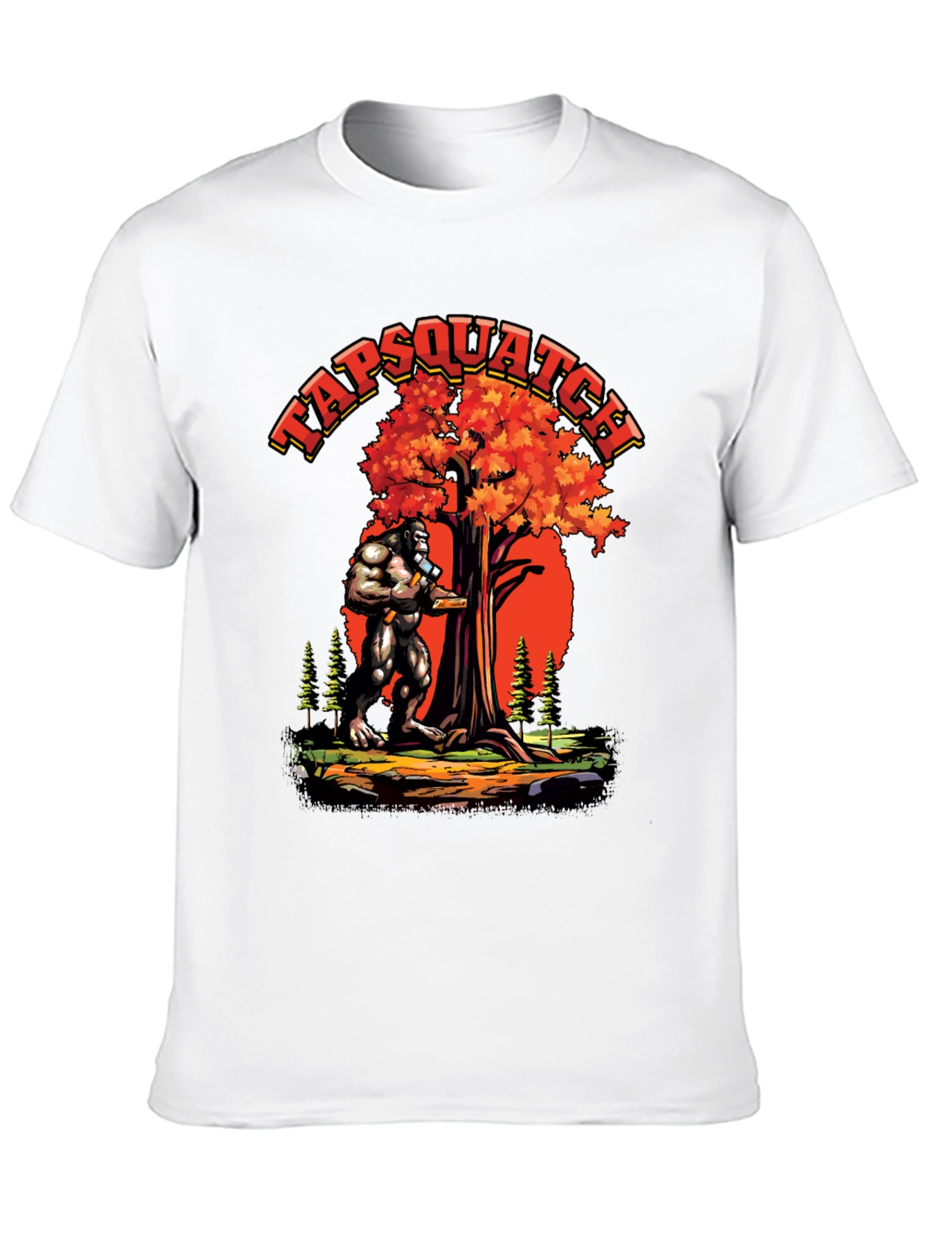 TAPSQUATCH Graphic Black T-Shirt
