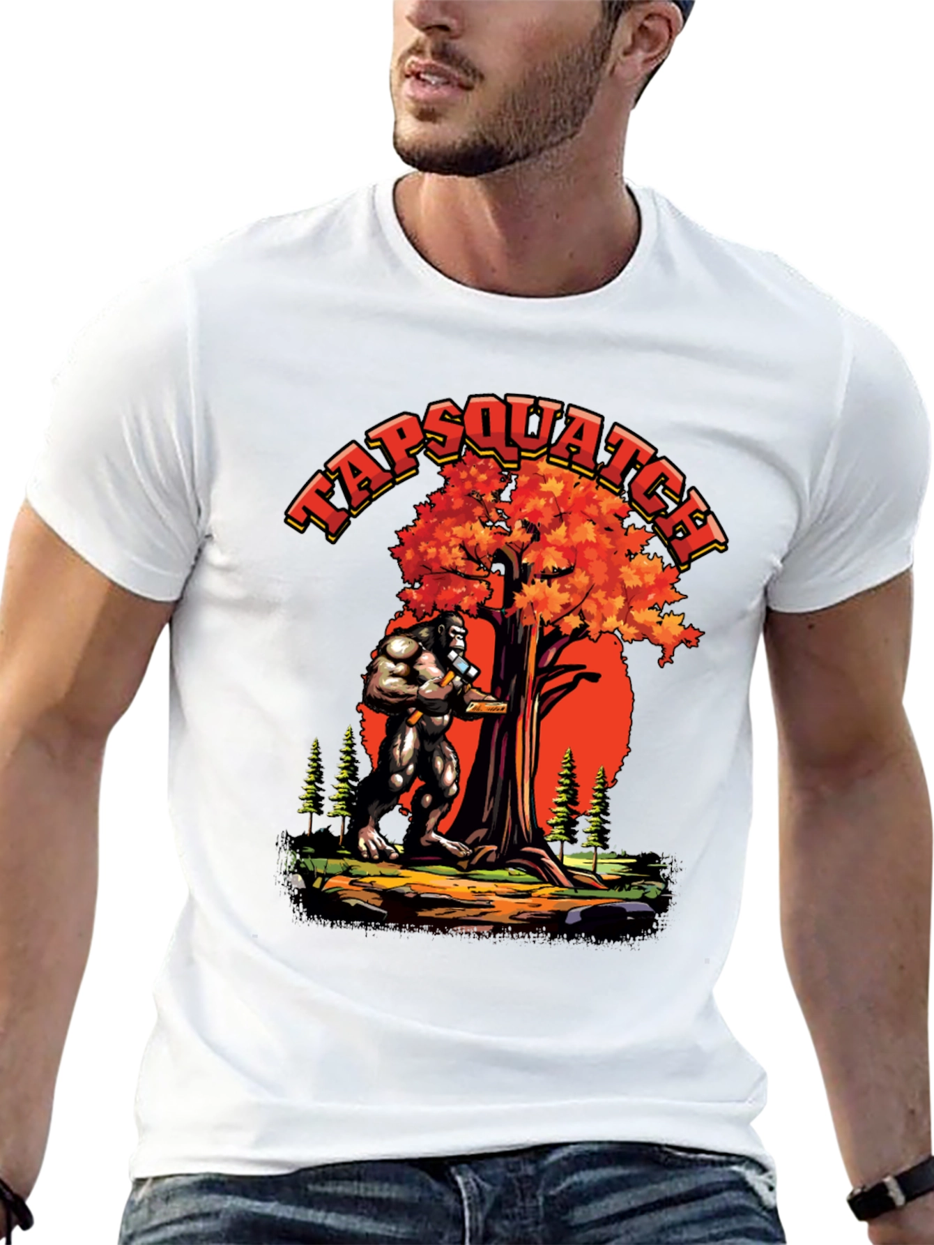 TAPSQUATCH Graphic Black T-Shirt