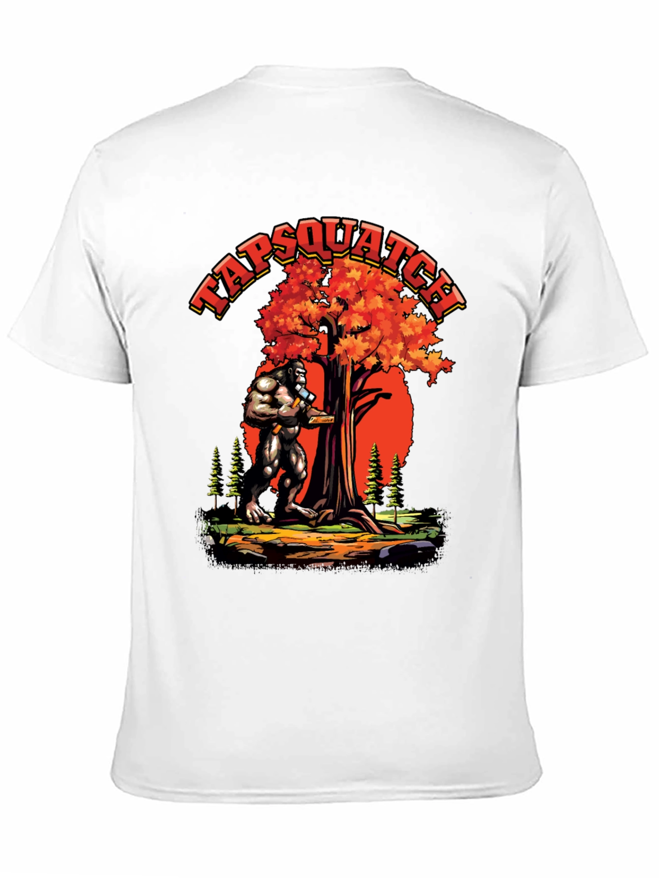 TAPSQUATCH Graphic Black T-Shirt