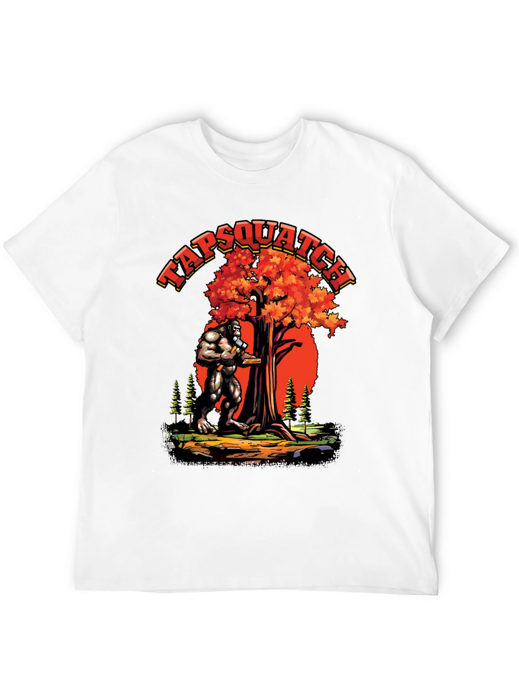 TAPSQUATCH Graphic Black T-Shirt